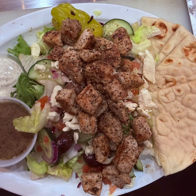 Souvlaki Salad.